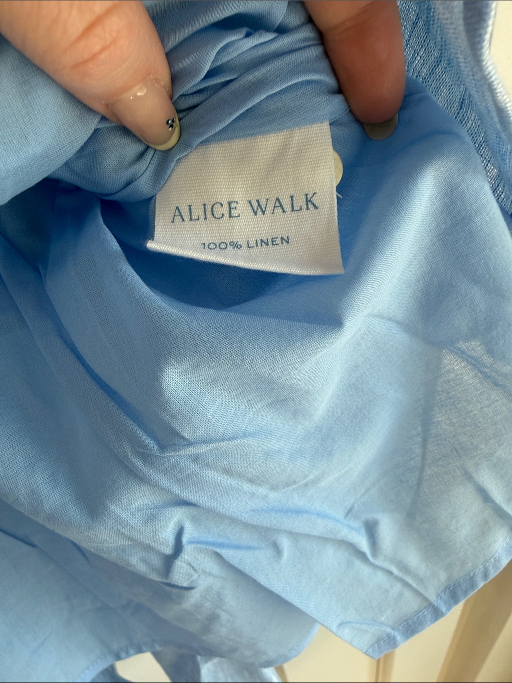 Alice Walk Linen Ruffle Dress Nwt — image 5 of 5